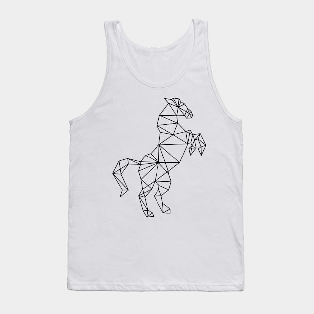 Geometric horse Tank Top by RosanneCreates